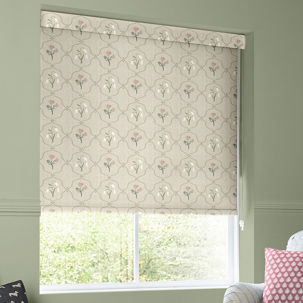 Emily Bond Margot Translucent Made To Measure Roller Blind Rose