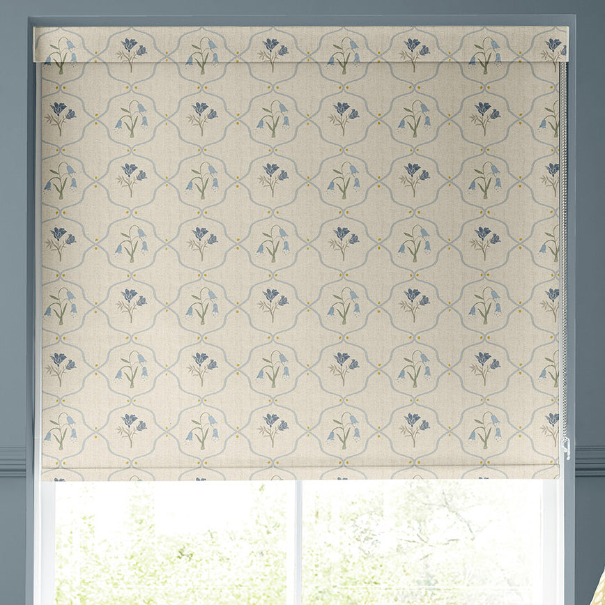 Emily Bond Margot Blackout Made To Measure Roller Blind Steel Blue