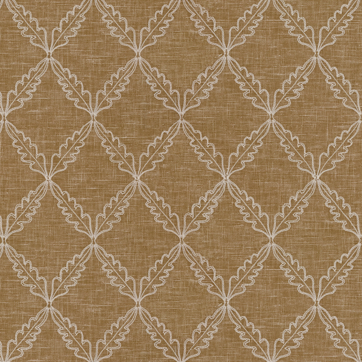 Ashley Wilde Edie Embroidered Fabric Ochre