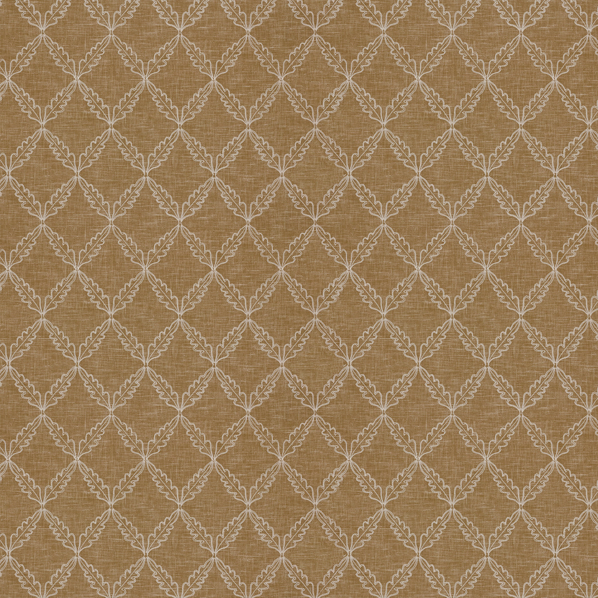 Ashley Wilde Edie Embroidered Fabric Ochre