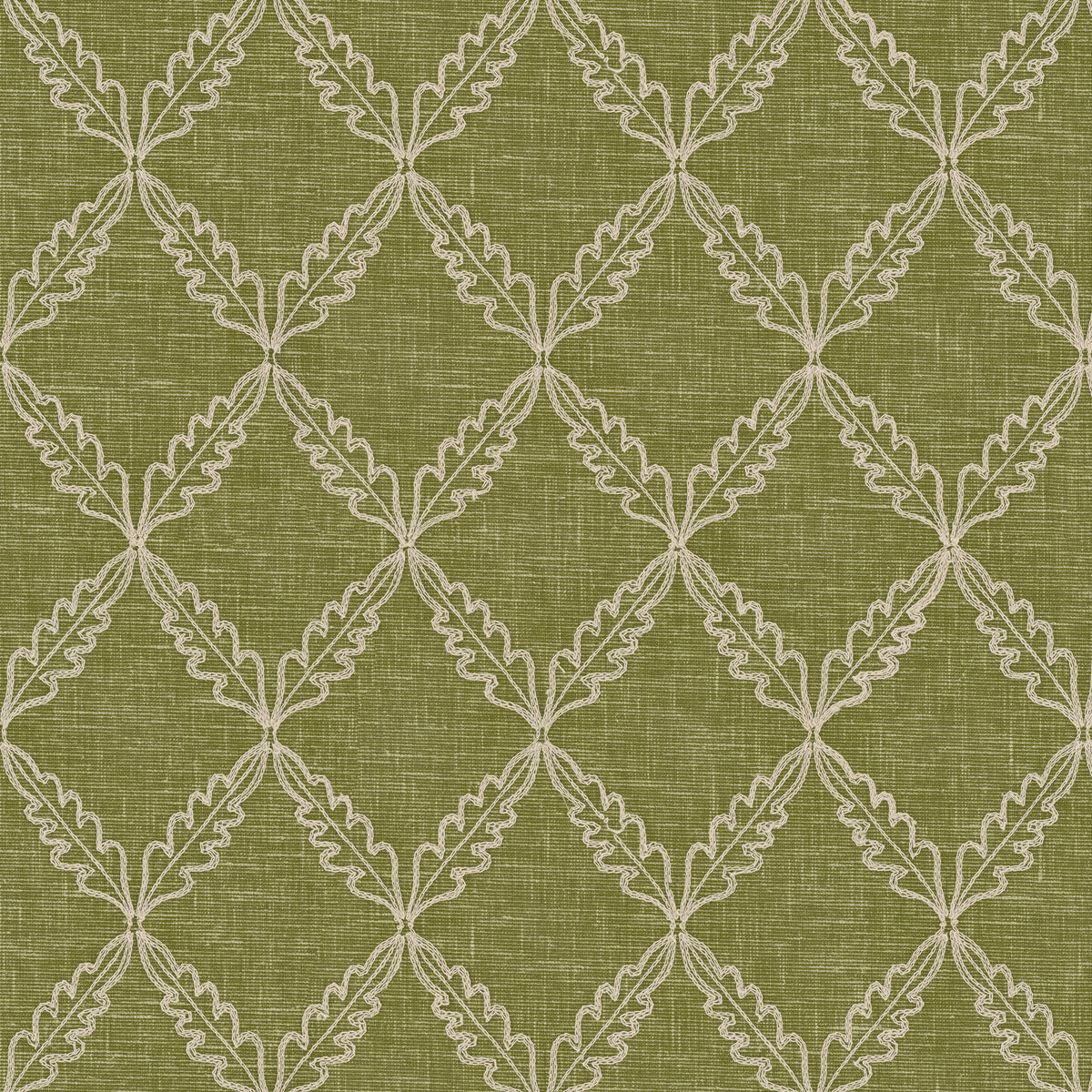 Ashley Wilde Edie Embroidered Fabric Olive