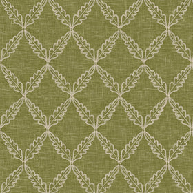 Ashley Wilde Edie Embroidered Fabric Olive