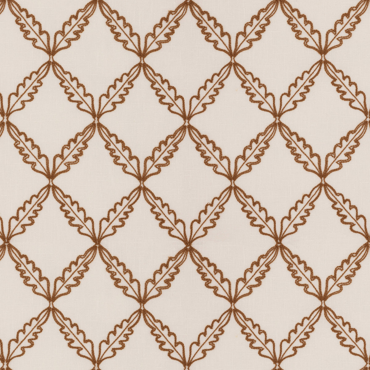 Ashley Wilde Edie Embroidered Fabric Paprika