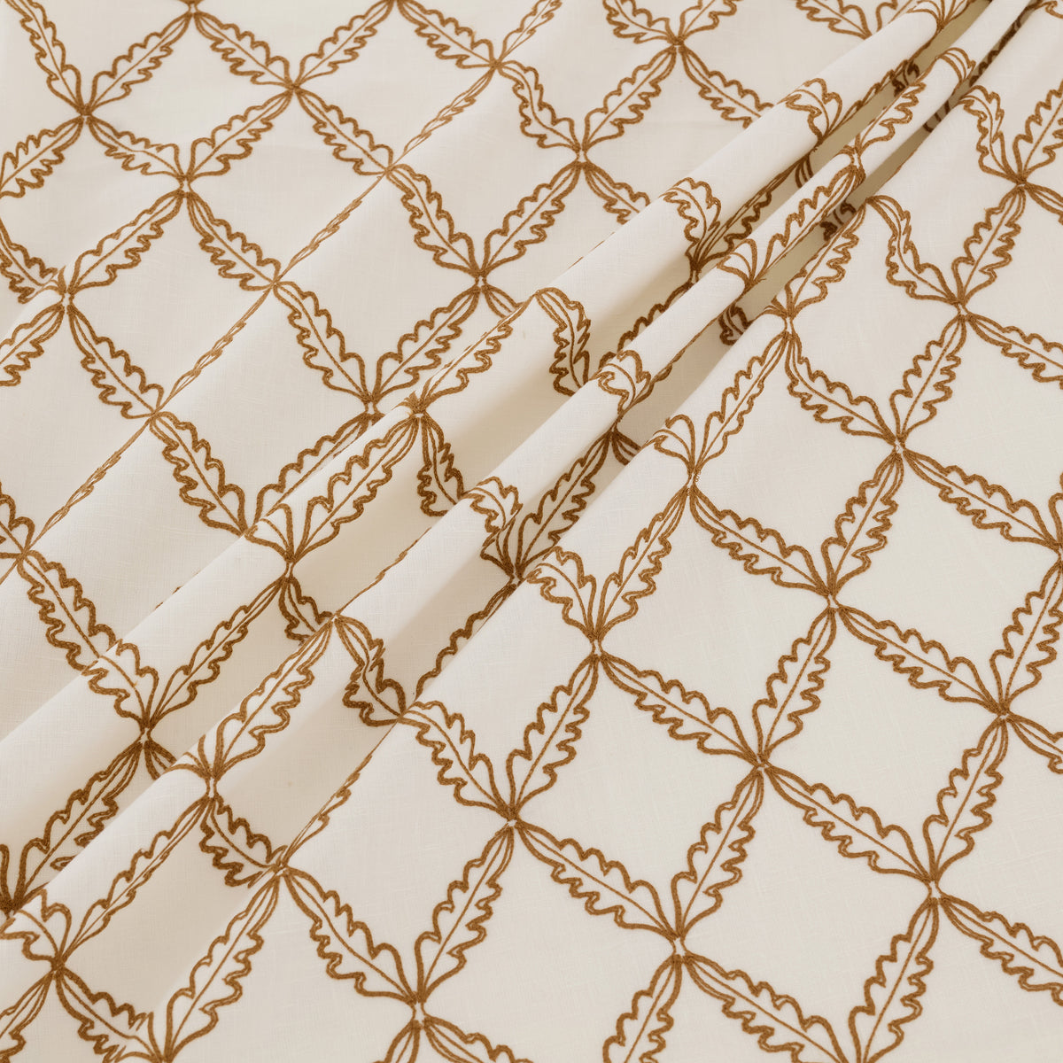 Ashley Wilde Edie Embroidered Fabric Paprika