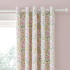Dreams & Drapes Edith Floral Ready Made Eyelet Curtains 66 x 72 Lilac