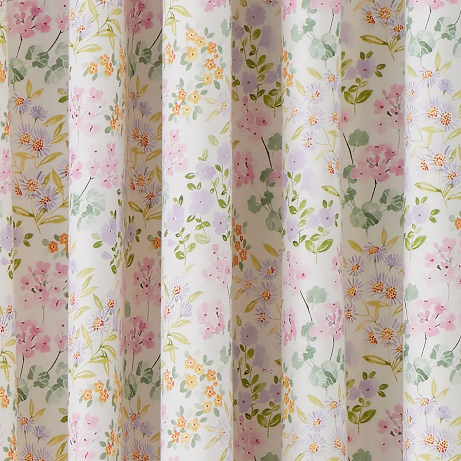 Dreams & Drapes Edith Floral Ready Made Eyelet Curtains 66 x 72 Lilac