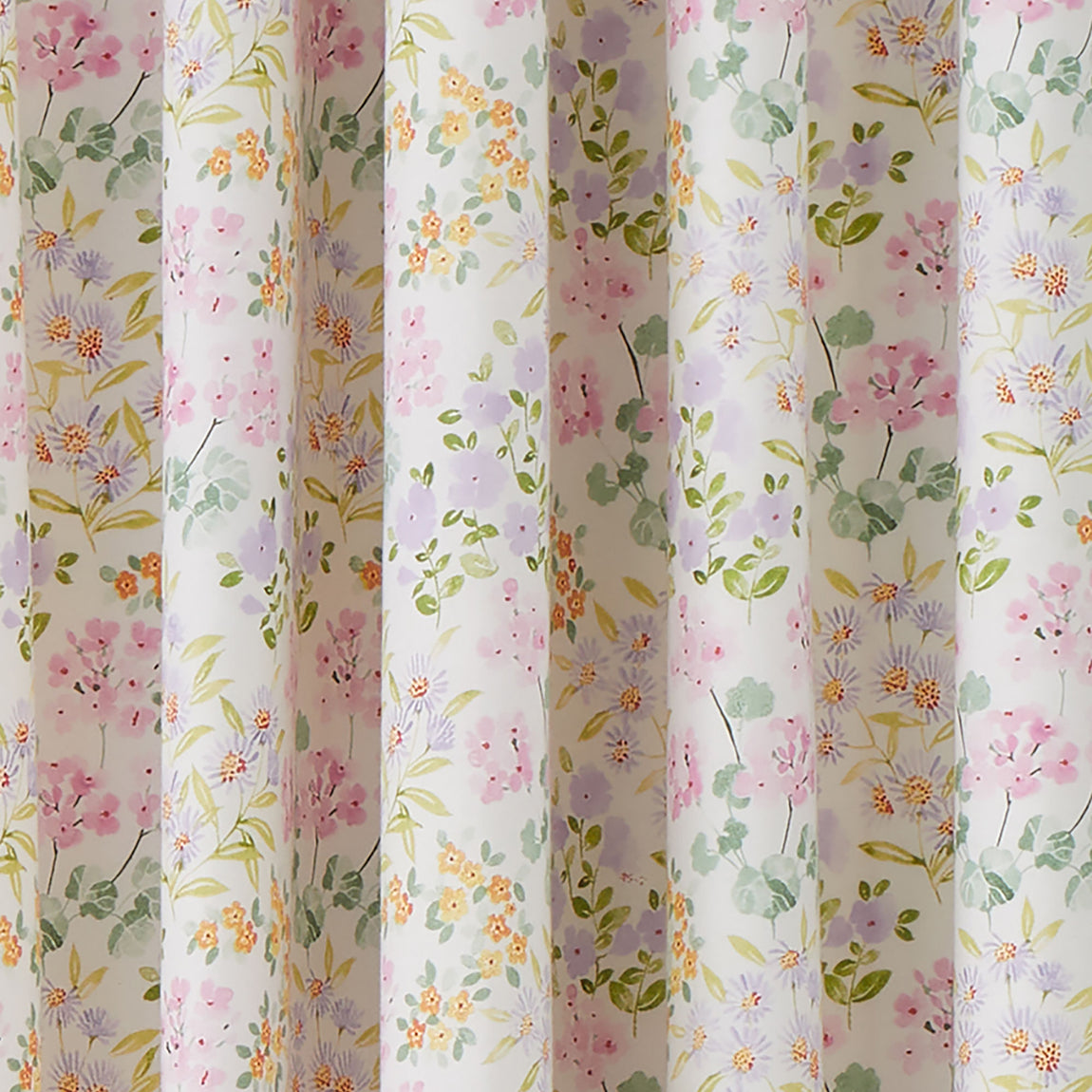 Dreams & Drapes Edith Floral Ready Made Eyelet Curtains 66 x 72 Lilac