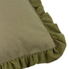 Wylder Effie Cotton Ruffle 45cm x 45cm Filled Cushion Sage Green