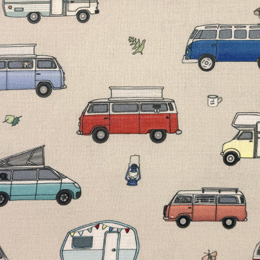 Emma Lawrence Cosy Campers Fabric Linen