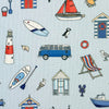 Emma Lawrence Seaside Stories Fabric Sky