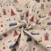 Emma Lawrence Seaside Stories Fabric Linen