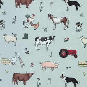 Emma Lawrence Farmyard Friends Fabric Egg Shell