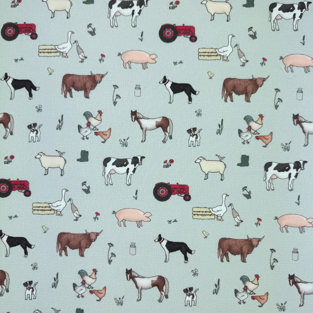 Emma Lawrence Farmyard Friends Fabric Egg Shell