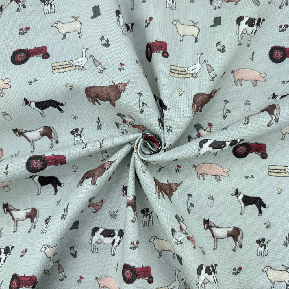 Emma Lawrence Farmyard Friends Fabric Egg Shell