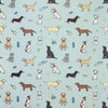 Emma Lawrence Barking Buddies Fabric Duck Egg