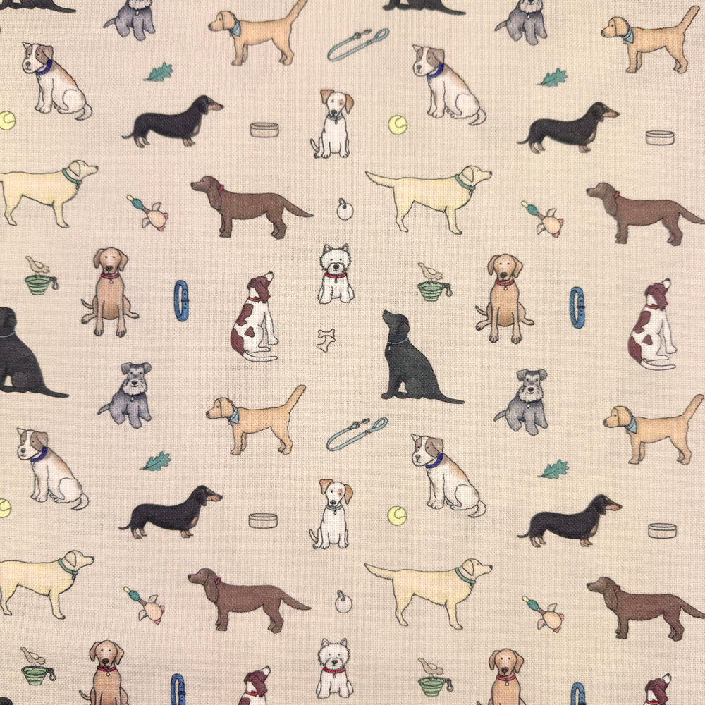 Emma Lawrence Barking Buddies Fabric Linen