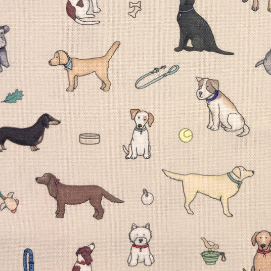 Emma Lawrence Barking Buddies Fabric Linen