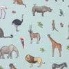 Emma Lawrence Safari Savanah Fabric Duck Egg