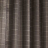furn. Ellis Check Ready Made Eyelet Curtains Grey