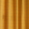 furn. Ellis Check Ready Made Eyelet Curtains Ochre