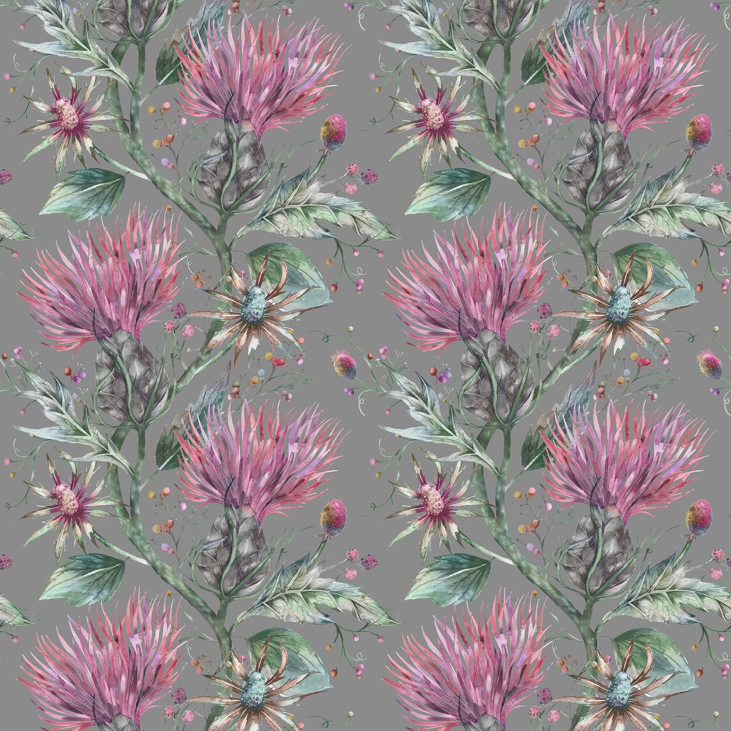 Voyage Maison Elysium Printed Cotton Fabric Onyx