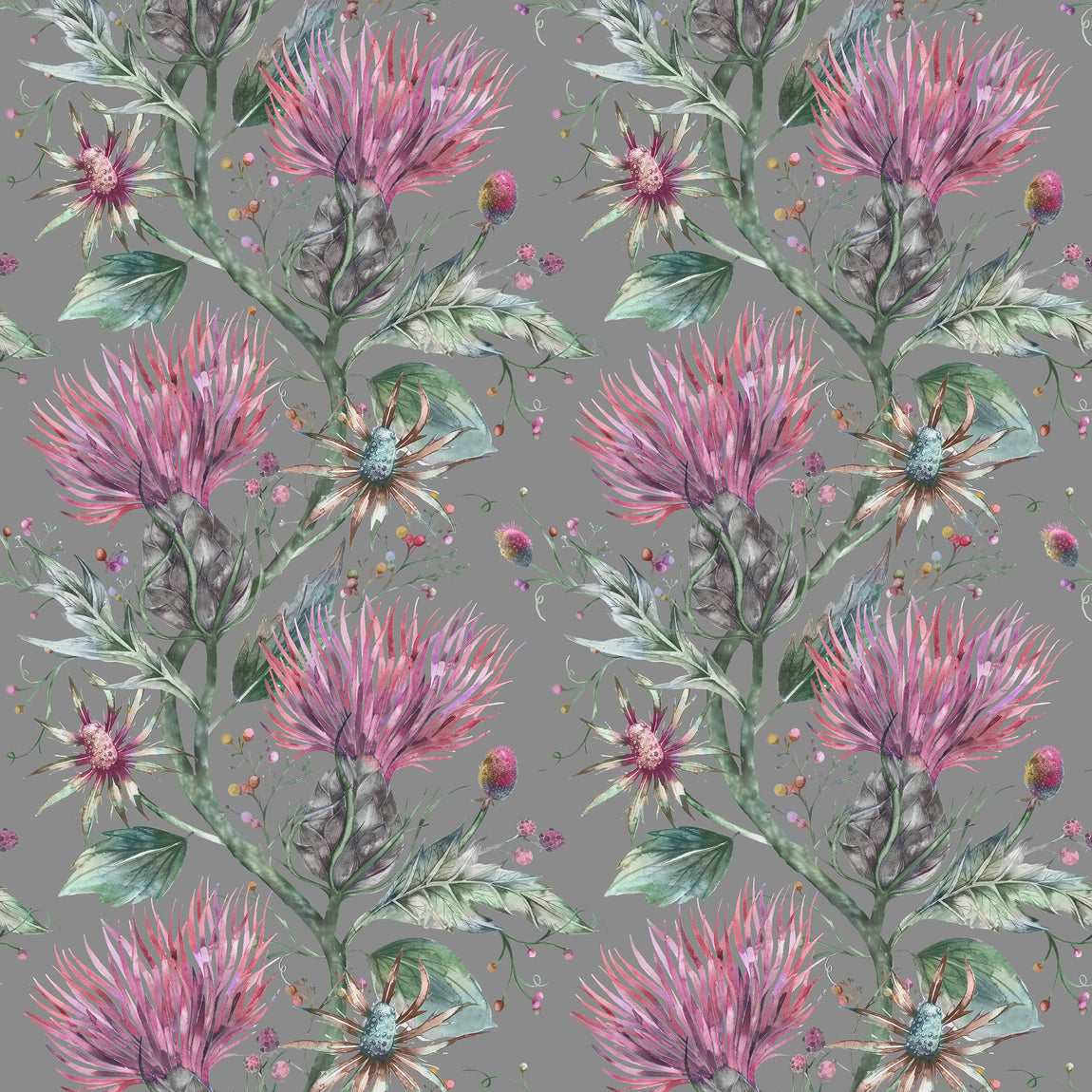 Voyage Maison Elysium Printed Cotton Fabric Onyx