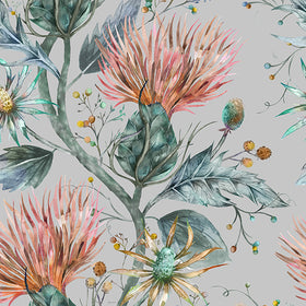 Voyage Maison Elysium Printed Cotton Fabric Sapphire