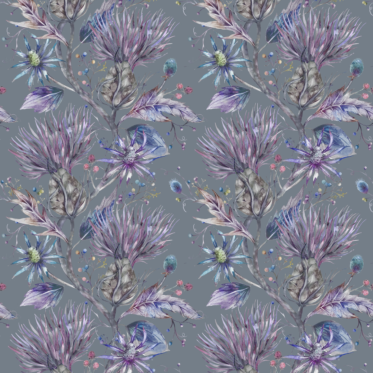 Voyage Maison Elysium Printed Cotton Fabric Storm