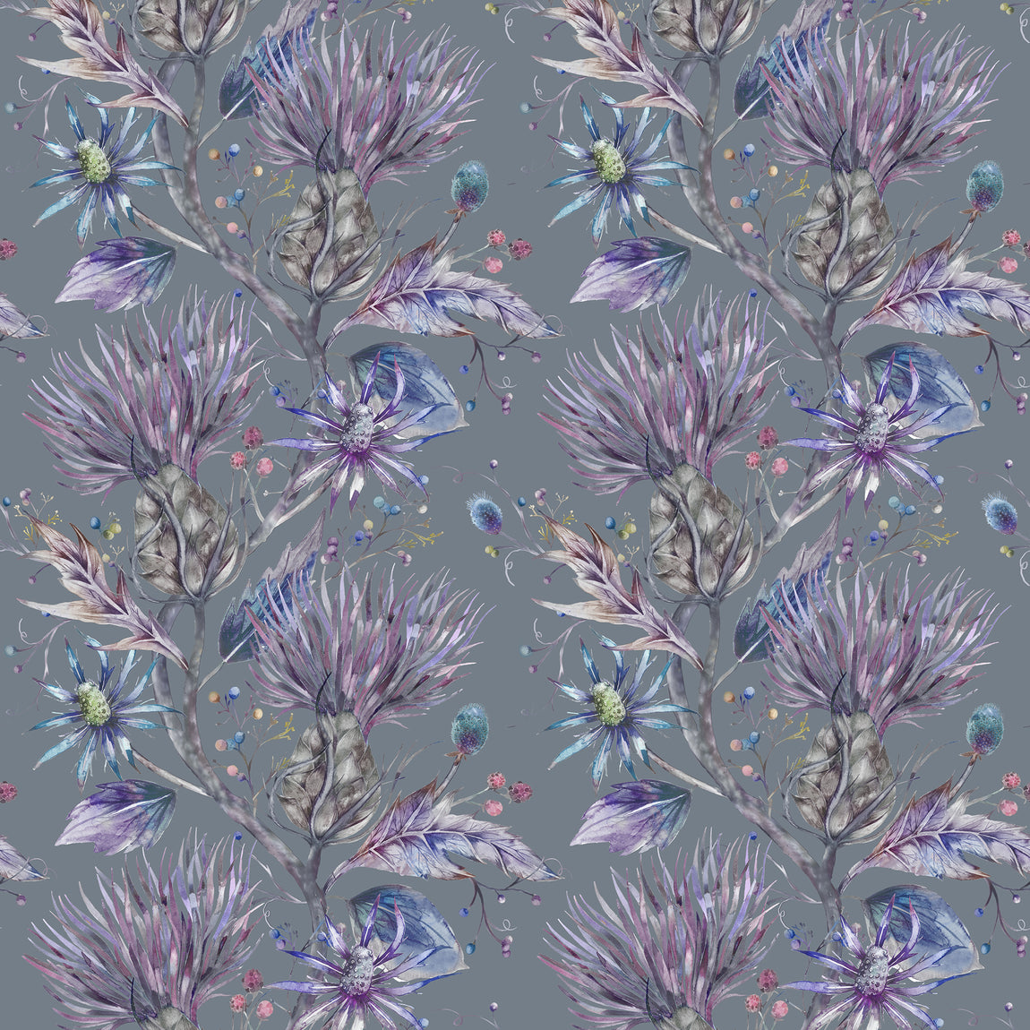 Voyage Maison Elysium Printed Cotton Fabric Storm