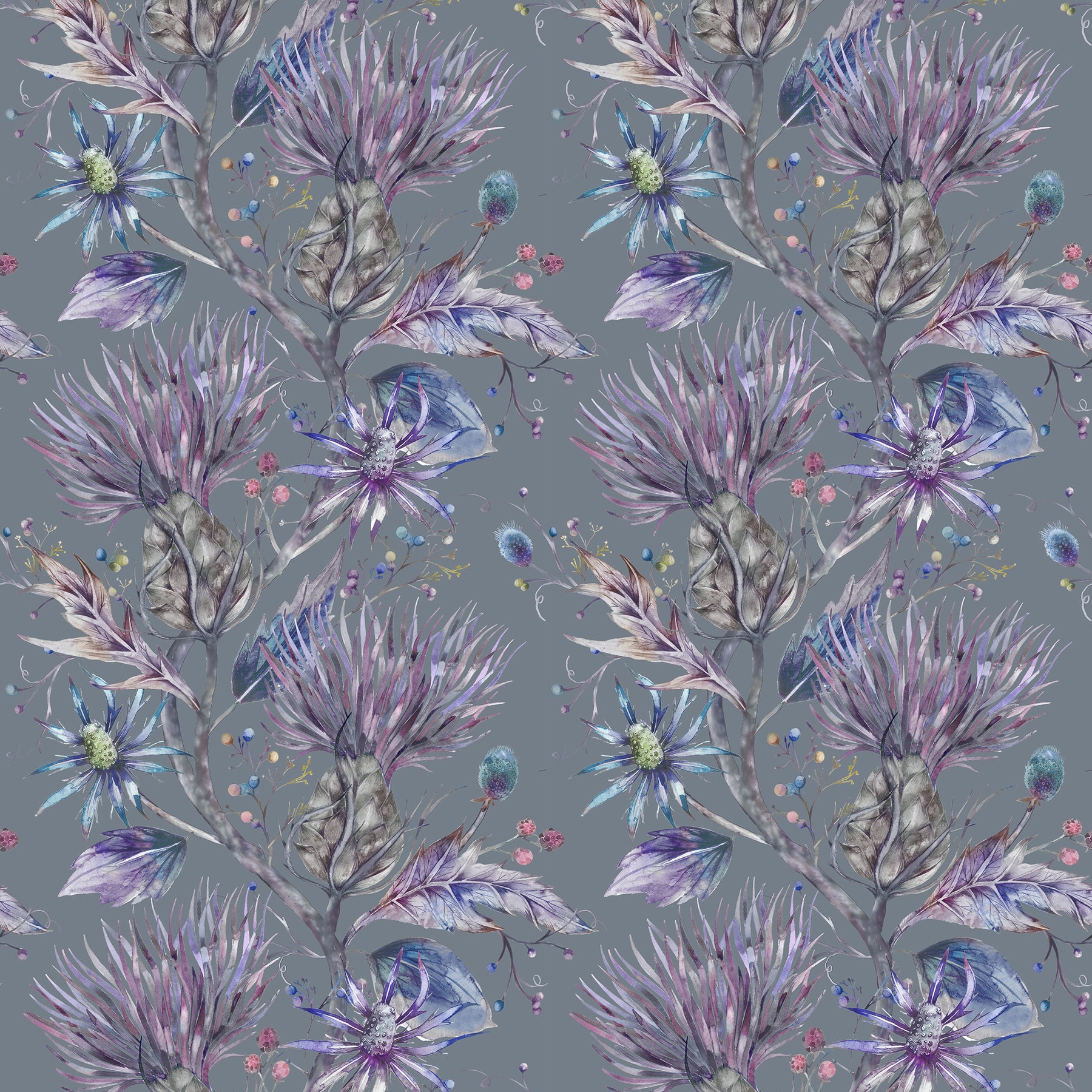 Voyage Maison Elysium Printed Cotton Fabric Storm