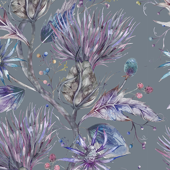 Voyage Maison Elysium Printed Cotton Fabric Storm