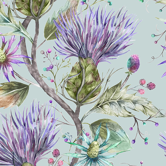Voyage Maison Elysium Printed Cotton Fabric Violet