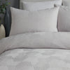Serene Embossed Geo Duvet Cover Bedding Set Grey