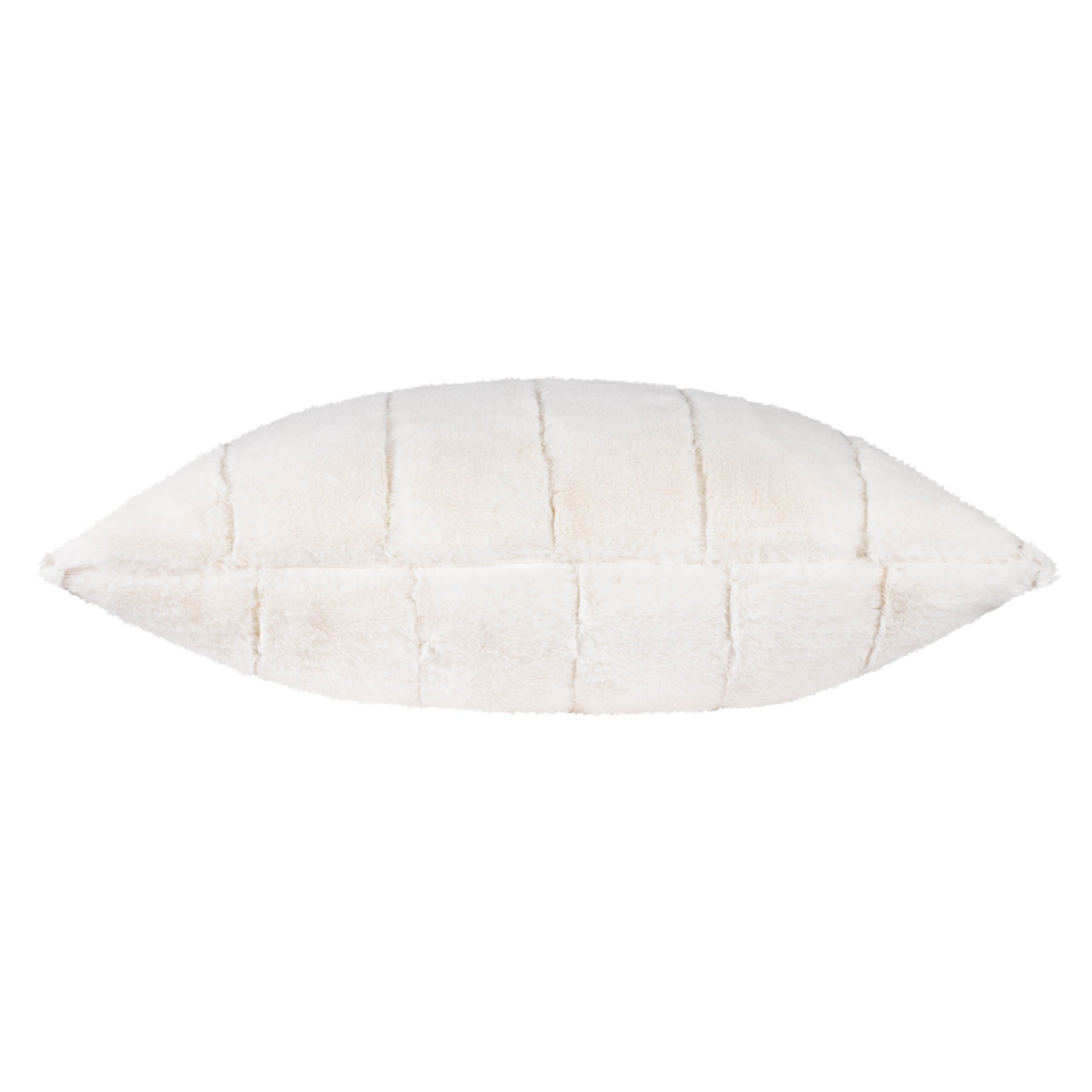 Paoletti Empress Faux Fur 45cm x 45cm Filled Cushion Cream