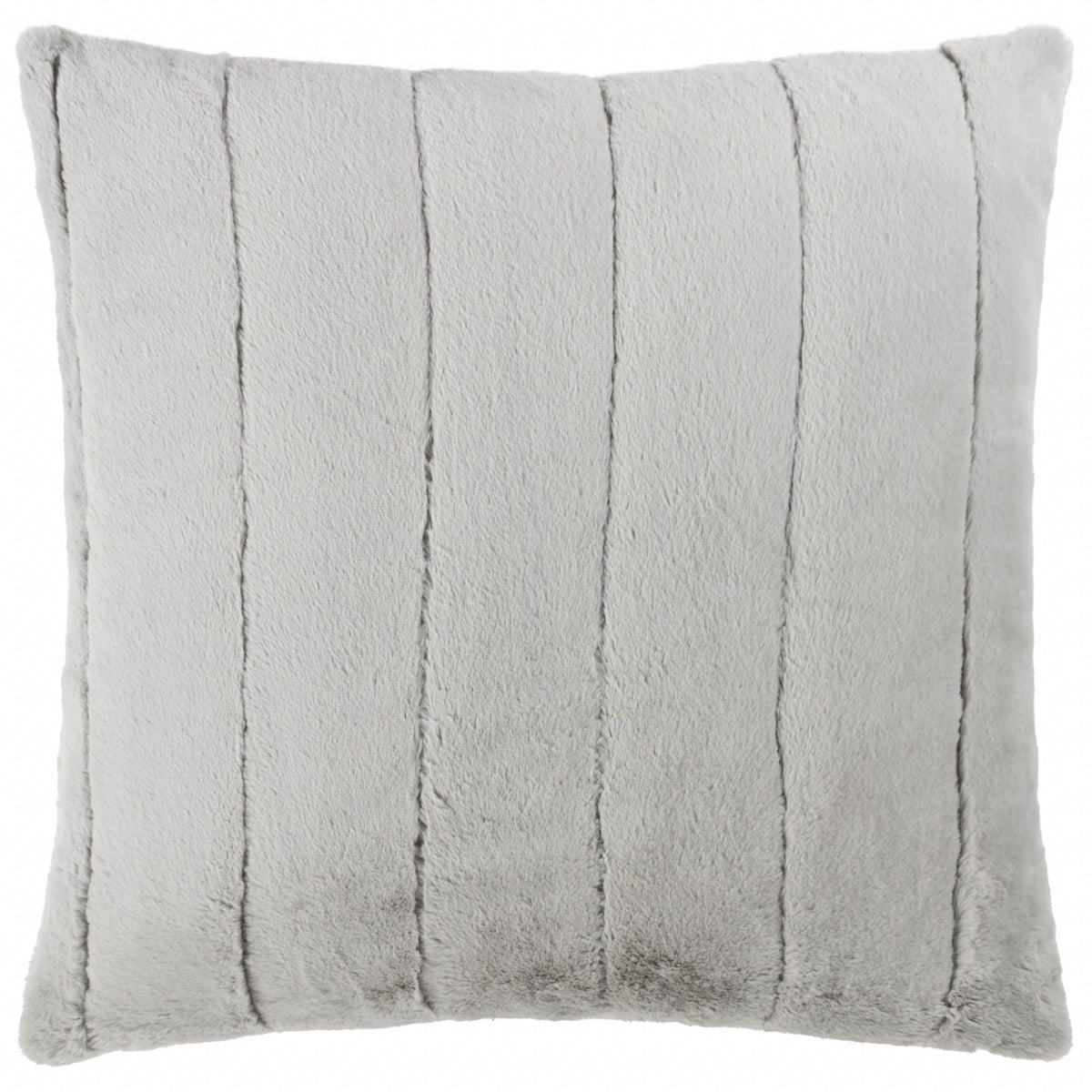 Paoletti Empress Faux Fur 45cm x 45cm Filled Cushion Grey