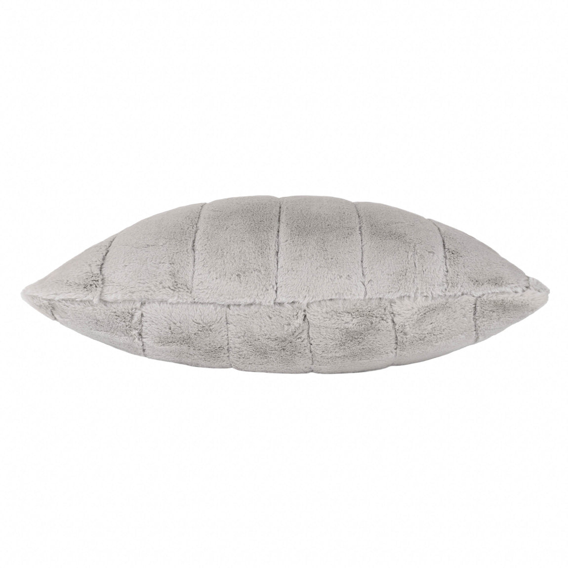 Paoletti Empress Faux Fur 45cm x 45cm Filled Cushion Grey