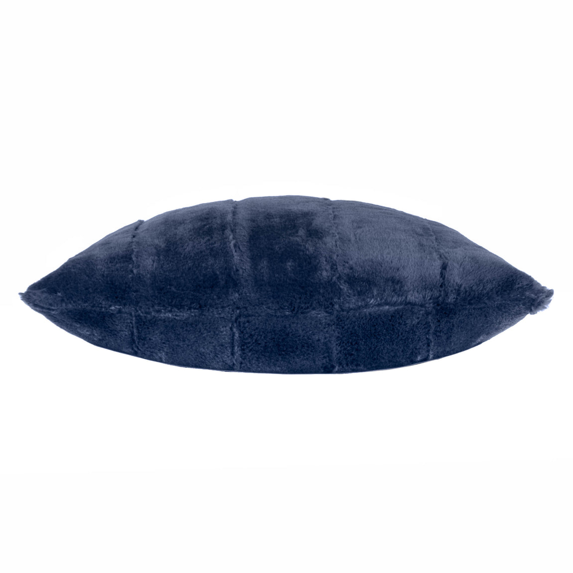 Paoletti Empress Faux Fur 45cm x 45cm Filled Cushion Navy