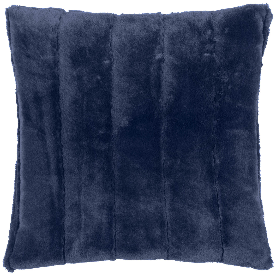 Paoletti Empress Faux Fur 45cm x 45cm Filled Cushion Navy