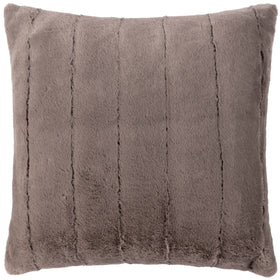 Paoletti Empress Faux Fur 45cm x 45cm Filled Cushion Taupe