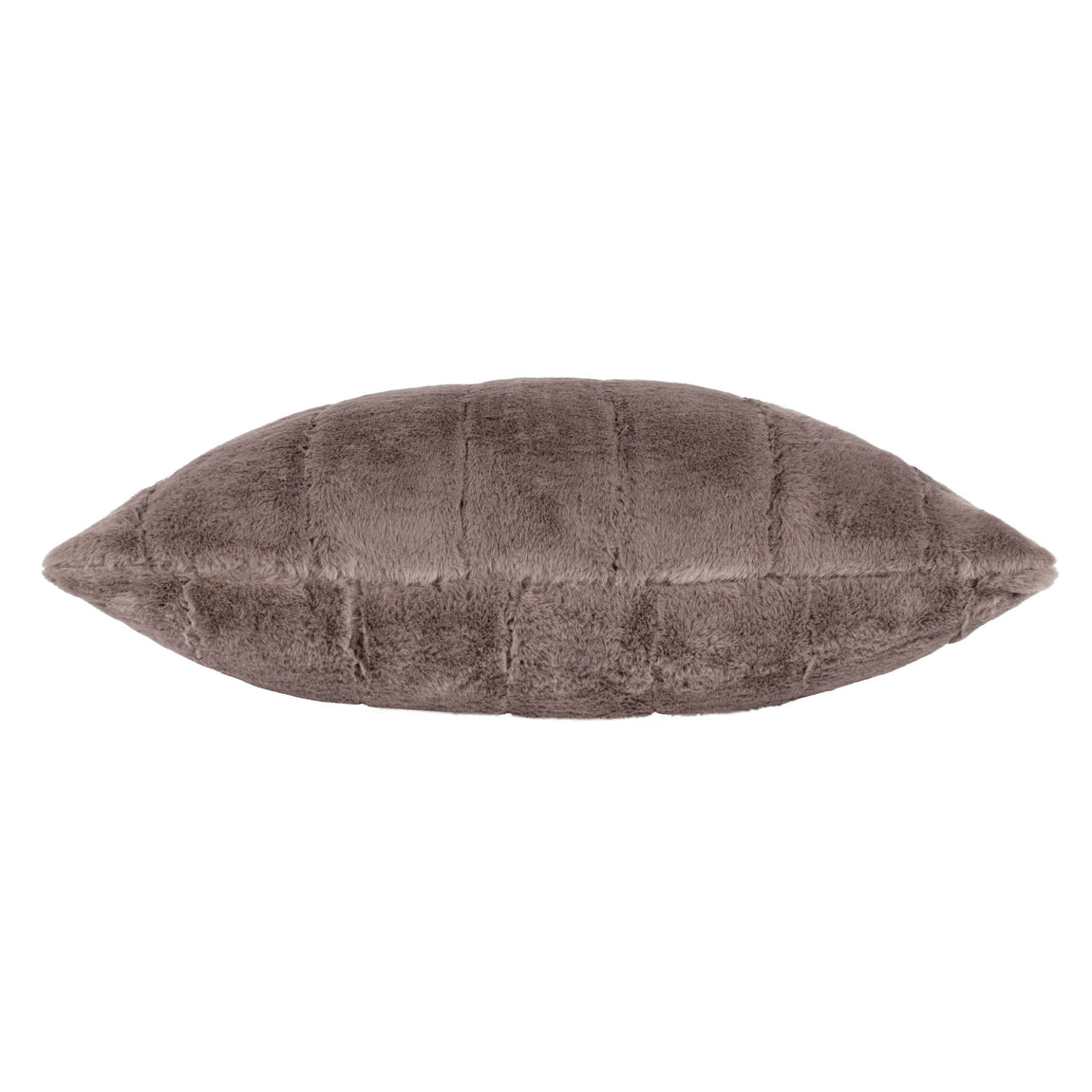 Paoletti Empress Faux Fur 45cm x 45cm Filled Cushion Taupe