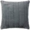 Paoletti Empress Faux Fur 55cm x 55cm Filled Cushion Charcoal