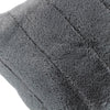 Paoletti Empress Faux Fur 55cm x 55cm Filled Cushion Charcoal