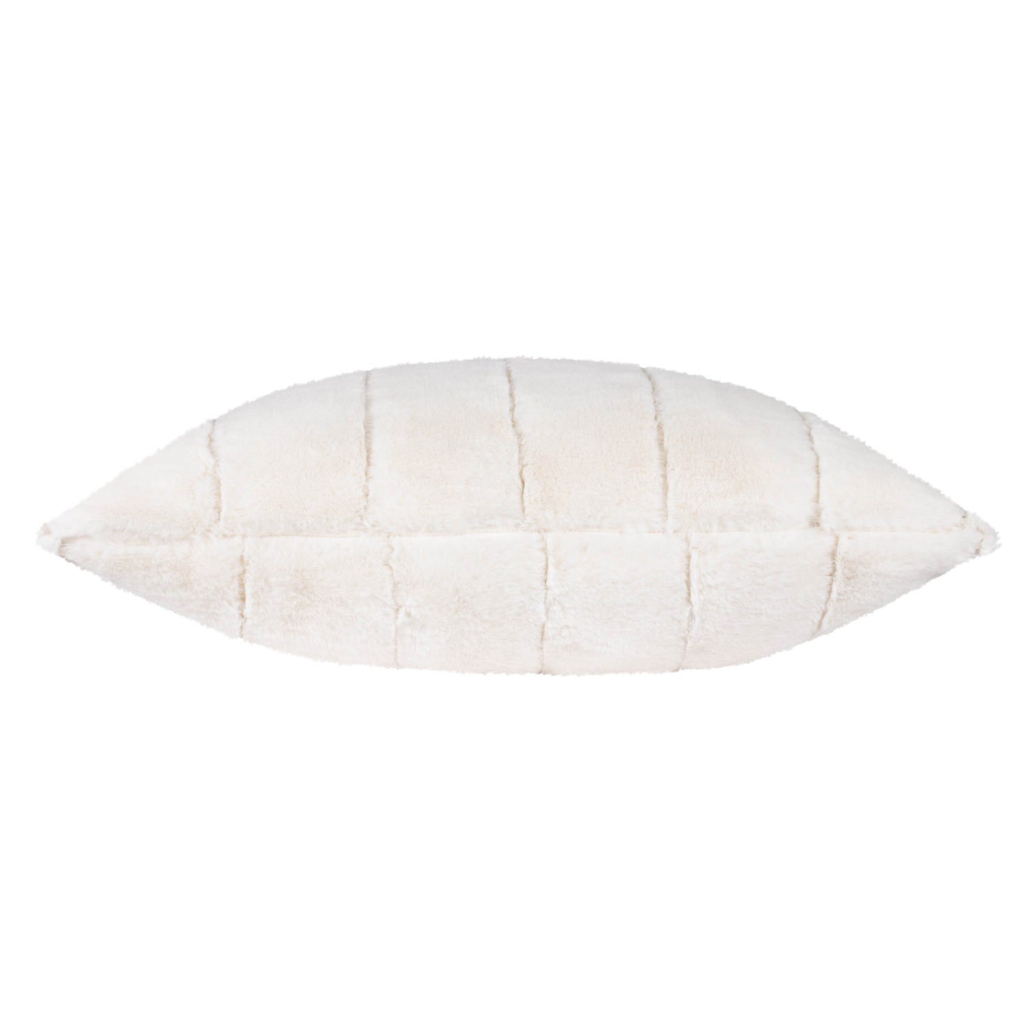 Paoletti Empress Faux Fur 55cm x 55cm Filled Cushion Cream