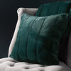 Paoletti Empress Faux Fur 55cm x 55cm Filled Cushion Emerald