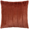 Paoletti Empress Faux Fur 55cm x 55cm Filled Cushion Rust