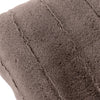 Paoletti Empress Faux Fur 55cm x 55cm Filled Cushion Taupe
