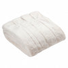 Paoletti Empress Faux Fur 130cm x 180cm Throw Cream