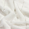 Paoletti Empress Faux Fur 130cm x 180cm Throw Cream