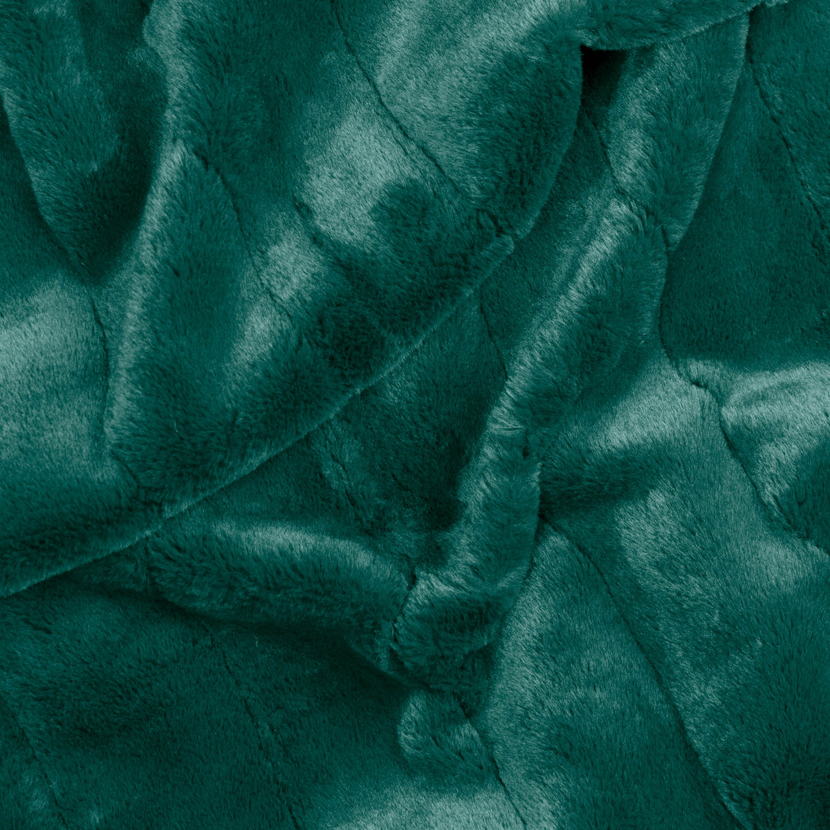 Paoletti Empress Faux Fur 140cm x 200cm Throw Emerald
