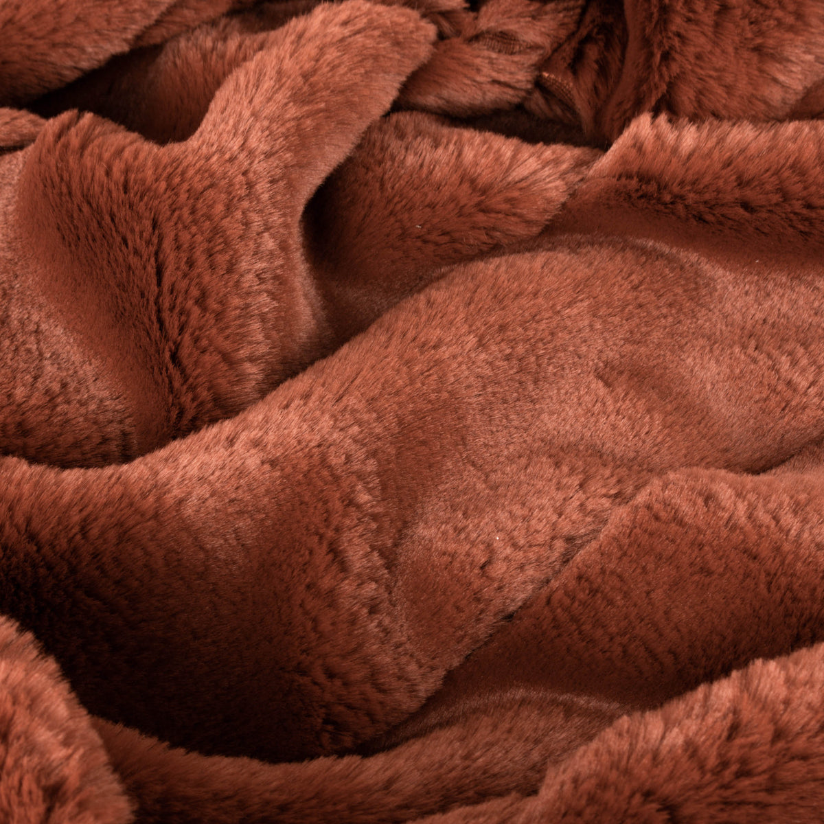 Paoletti Empress Faux Fur 140cm x 200cm Throw Rust
